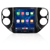 VW Tiguan 10–16 – Rádio 9,7” com Apple CarPlay e Android Auto