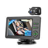 Câmara para bebé no carro com ecrã HD de 4,3" e visão noturna