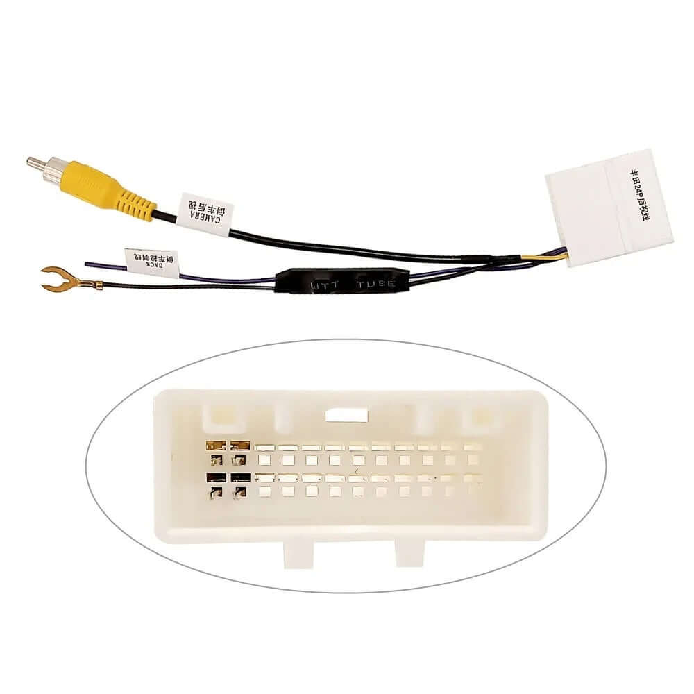 Cabo adaptador Toyota - Câmara de marcha-atrás original para rádio aftermarket – Carmediaeurope.com
