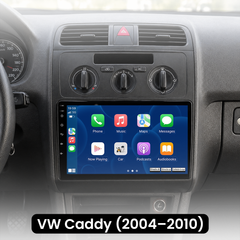 VW Caddy 04-10 - Rádio de 10,1" com Apple CarPlay e Android Auto 