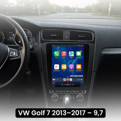 VW Golf 13–17 – Rádio 9,7” com Apple CarPlay e Android Auto