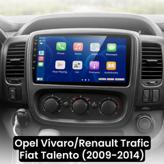 Opel Vivaro/Renault Traffic/Fiat Talento 14-21 - Rádio 9" com Apple CarPlay e Android Auto