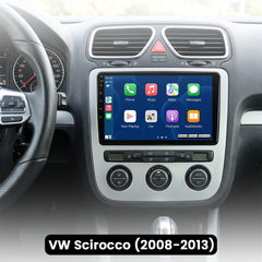 VW Scirocco 08-13 - Rádio 9" com Apple CarPlay e Android Auto
