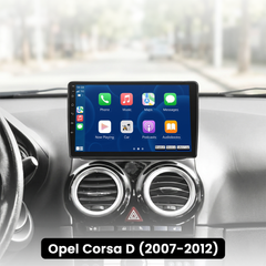 Opel Corsa 07-12 - Rádio 9" com Apple CarPlay e Android Auto