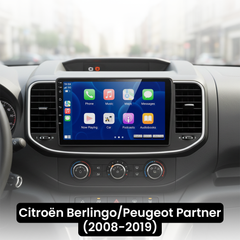 Citroën Berlingo/Peugeot Partner 08-19 - Rádio 9" com Apple CarPlay e Android Auto