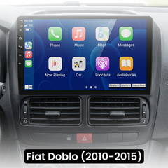 Fiat Doblo 10-15 - Rádio 9" com Apple CarPlay e Android Auto