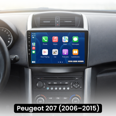 Peugeot 207 06-15 - Rádio 9" com Apple CarPlay e Android Auto