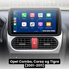 Opel Combo/Corsa/Tigra 01-11 - Rádio 9" com Apple CarPlay e Android Auto