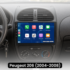 Peugeot 206 04-08 - Rádio 9 "com Apple CarPlay e Android Auto