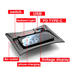 Nissan X-Trail 2014-2021 Trådløs Mobiloplader med 15W Hurtig Opladning