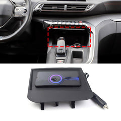 Peugeot 3008 2018-2021 Carregador sem fios para telemóvel com carregamento rápido de 10W 