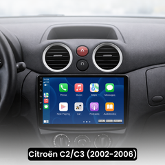 Citroën C2/C3 02-06 - Rádio 9" com Apple CarPlay e Android Auto