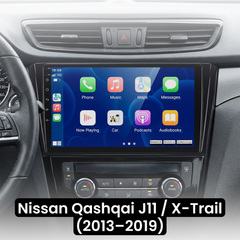 Nissan Qashqai/X-Trail 13-19 - Rádio de 10,1" com Apple CarPlay e Android Auto