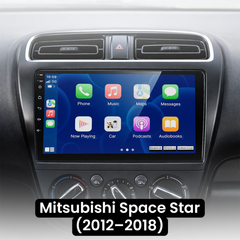 Rádio Mitsubishi Space Star 12-18 - 9" com Apple CarPlay e Android Auto