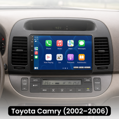 Toyota Camry 02-06 - Rádio 9" com Apple CarPlay e Android Auto