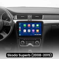 Skoda Superb 08-15 - Rádio 10,1" com Apple CarPlay e Android Auto