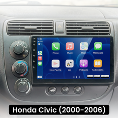 Honda Civic 00-06 - Rádio 9" com Apple CarPlay e Android Auto