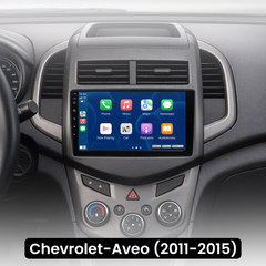 Chevrolet Aveo 11-15 - Rádio 9" com Apple CarPlay e Android Auto