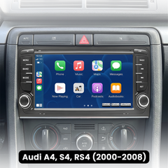 Audi A4 00-08 - Rádio 7" com Apple CarPlay e Android Auto (design 1)