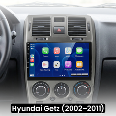 Auto rádio Hyundai Getz 9" (2002–2011) – Apple CarPlay e Android Auto