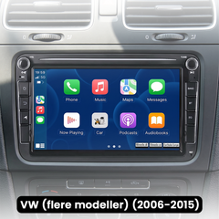 VW (vários modelos) 06-15 - Rádio 8" com Apple CarPlay e Android Auto