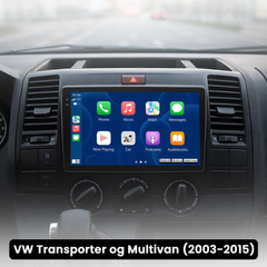 VW Transporter 03-15 - Rádio 9" com Apple CarPlay e Android Auto