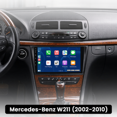Mercedes-Benz W211 - Rádio 9" com Apple CarPlay e Android Auto