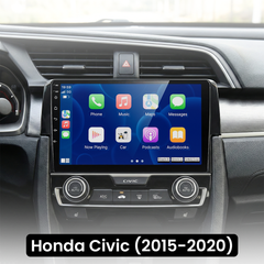Honda Civic 15-20 - Rádio 9" com Apple CarPlay e Android Auto