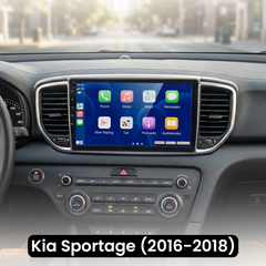 Kia Sportage 16-18 - Rádio 9" com Apple CarPlay e Android Auto