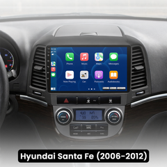 Hyundai Santa Fe 2006-2012 – Rádio 9" com Apple CarPlay e Android Auto