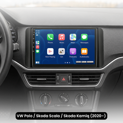 VW Polo/Skoda Scala/Skoda Kamiq 20-25 – Rádio 10,1" com Apple CarPlay e Android Auto