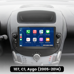 107, C1, Aygo 2005-2014 - 7" radio met Apple CarPlay en Android Auto 
