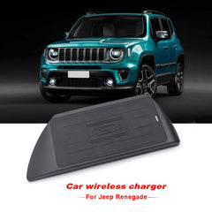 Jeep Renegade 2015-2021 Carregador sem fios para telemóvel com carregamento rápido de 15W 