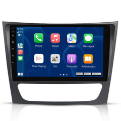 Mercedes-Benz W211 - Rádio 9" com Apple CarPlay e Android Auto