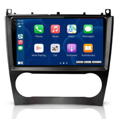 Mercedes-Benz W203 - Rádio 9" com Apple CarPlay e Android Auto
