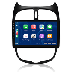 Peugeot 206 04-08 - Rádio 9 "com Apple CarPlay e Android Auto