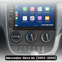 Mercedes-ML 03-05 - Rádio 9" c/ Apple CarPlay e Android Auto 