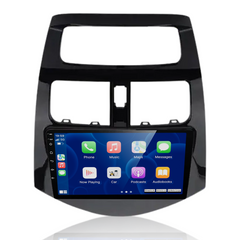 Rádio Chevrolet Spark com Apple CarPlay e Android Auto (2010–2014) – 9 polegadas