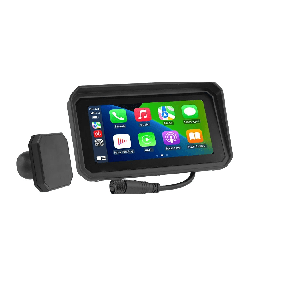 6” CarPlay voor motorfiets – Draadloze Apple CarPlay & Android Auto met Touch scherm met hoge helderheid voor de motorfiets.