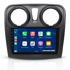 Dacia Logan/Sandero - Rádio de 9" com Apple CarPlay e Android Auto