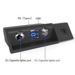 VW Passat & Arteon 2016-2019 USB-C Hurtigoplader og 12V Splitter til Cigarettænder