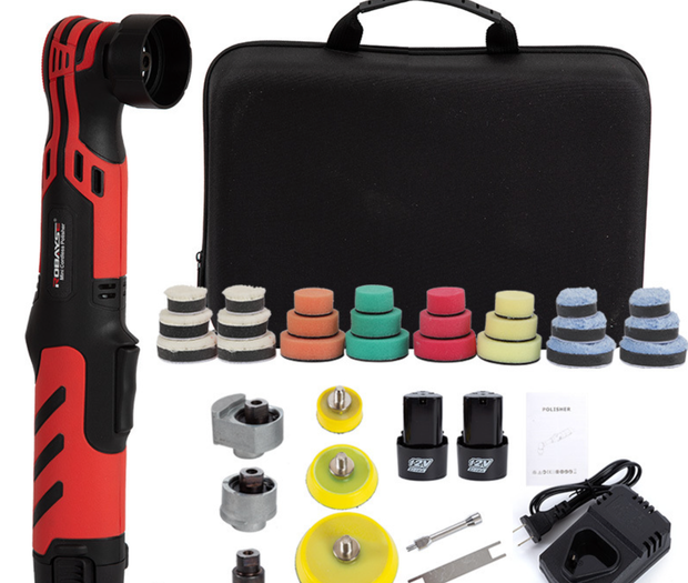 Mini Polidora Sem Fios 12V – 24 Peças com 2 Baterias 
