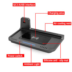 WEY Tank 300 2021-2023 Trådløs Mobiloplader med 15W hurtigopladning