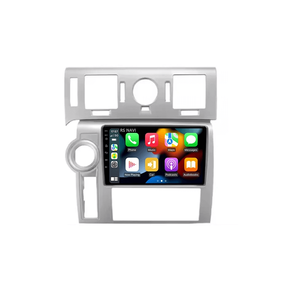 Hummer H2 07-09 - 9" Radio m. Apple CarPlay og Android Auto - touchscreen og ramme til bilintegration.