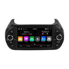 Fiat Fiorino 13-18 – 7" Radio m. Apple CarPlay og Android Auto med moderne skærm og knapper.