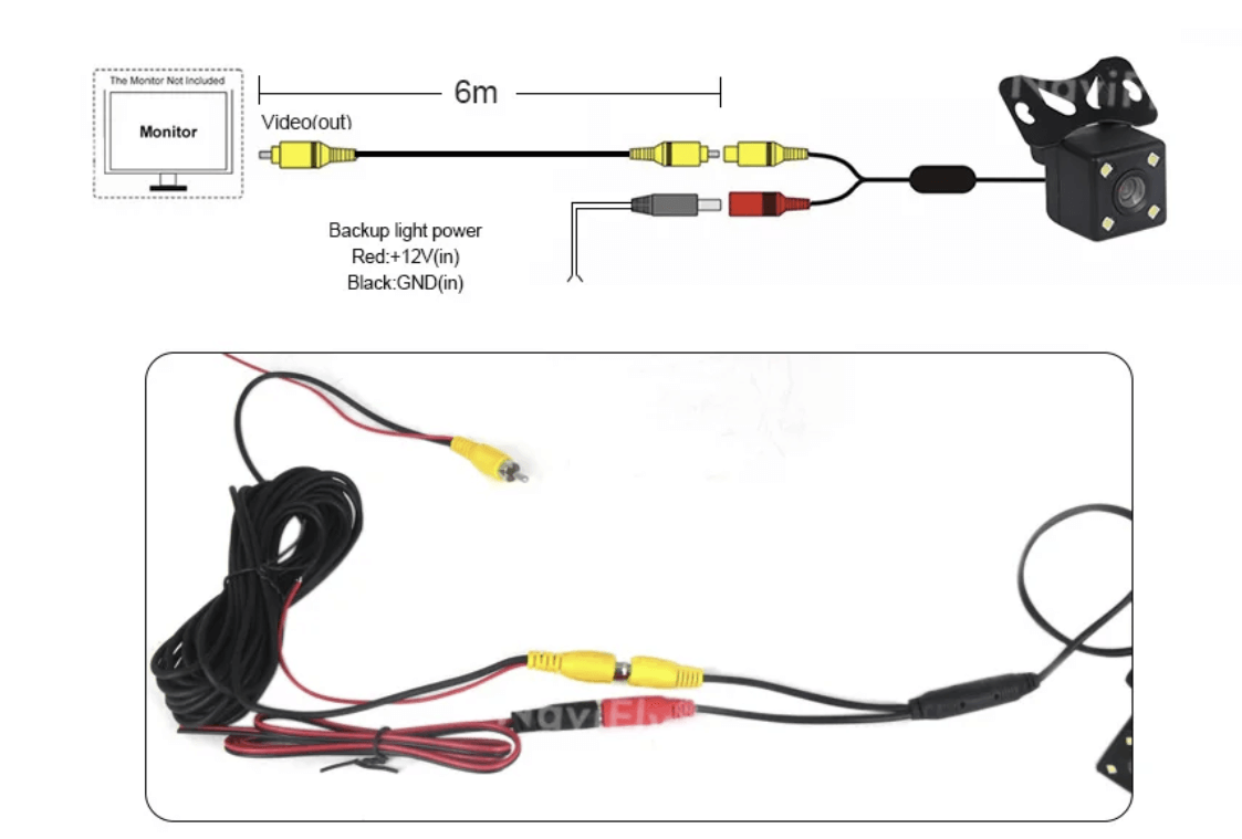 Bakkamera Universel Premium m. LED 720P – Bilmedie.dk