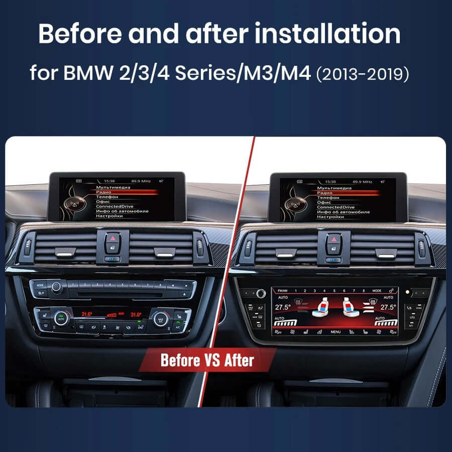 BMW Série 2/3/4 13-20 - painel digital do ar condicionado 8,8" – Carmediaeurope.com