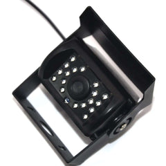 Câmara de marcha-atrás universal – PAL, 1200 linhas de TV, 18 LED IR com design de qualidade e iluminação infravermelha.