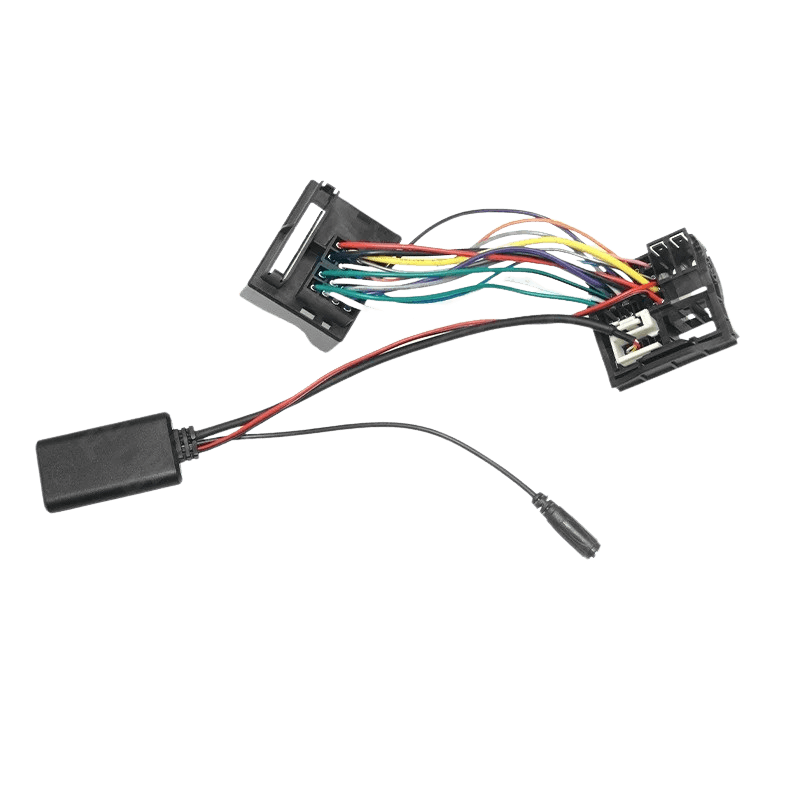 Bluetooth Adapter – VW (Passat, Touareg, Touran mm) og Skoda wiring connections for vehicle audio upgrade.