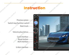 Universal - rádio 2-DIN de 7" com Apple CarPlay e Android Auto (cabo) – Carmediaeurope.com